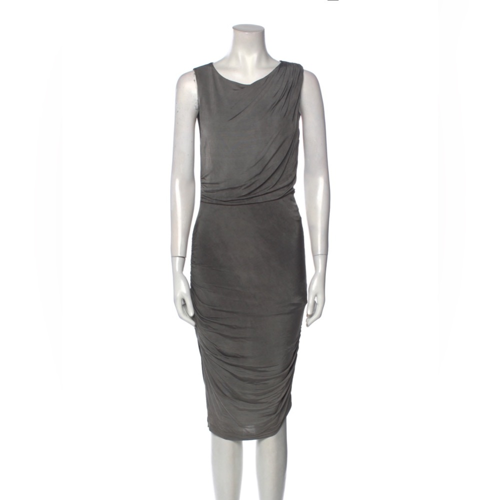 ALICE + OLIVIA Cowl Neck Knee Length Dress